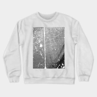 Abstract Black and White Grey Paint Metal Weathered Texture Crewneck Sweatshirt